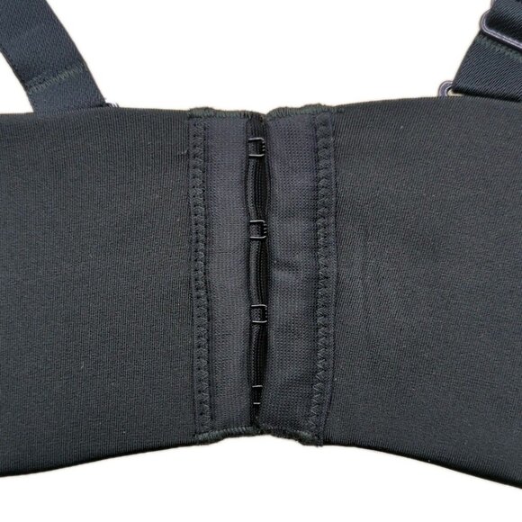 Lane Bryant Cacique Bra Unlined Multi Way Strapless Lightweight 40C Black - Picture 8 of 16